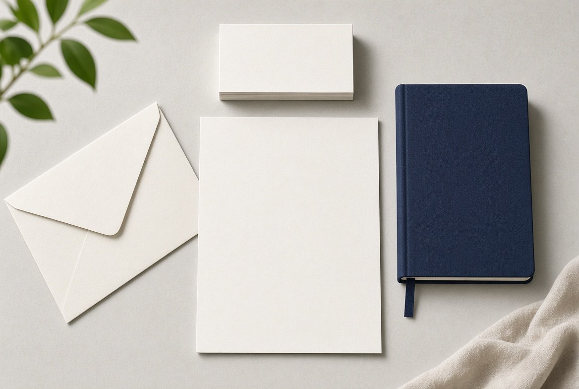 Brand identity stationery set